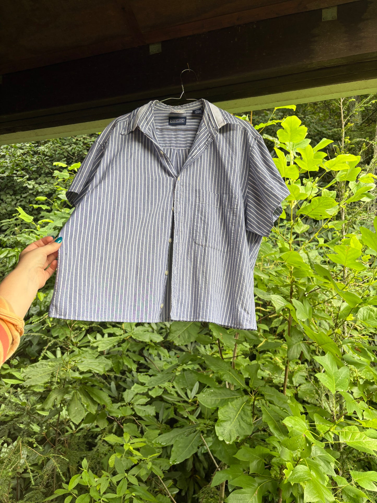 Jean-sketti boxy crop