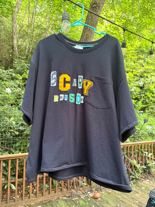 Scary Person- Ransom Note Tee size XXL