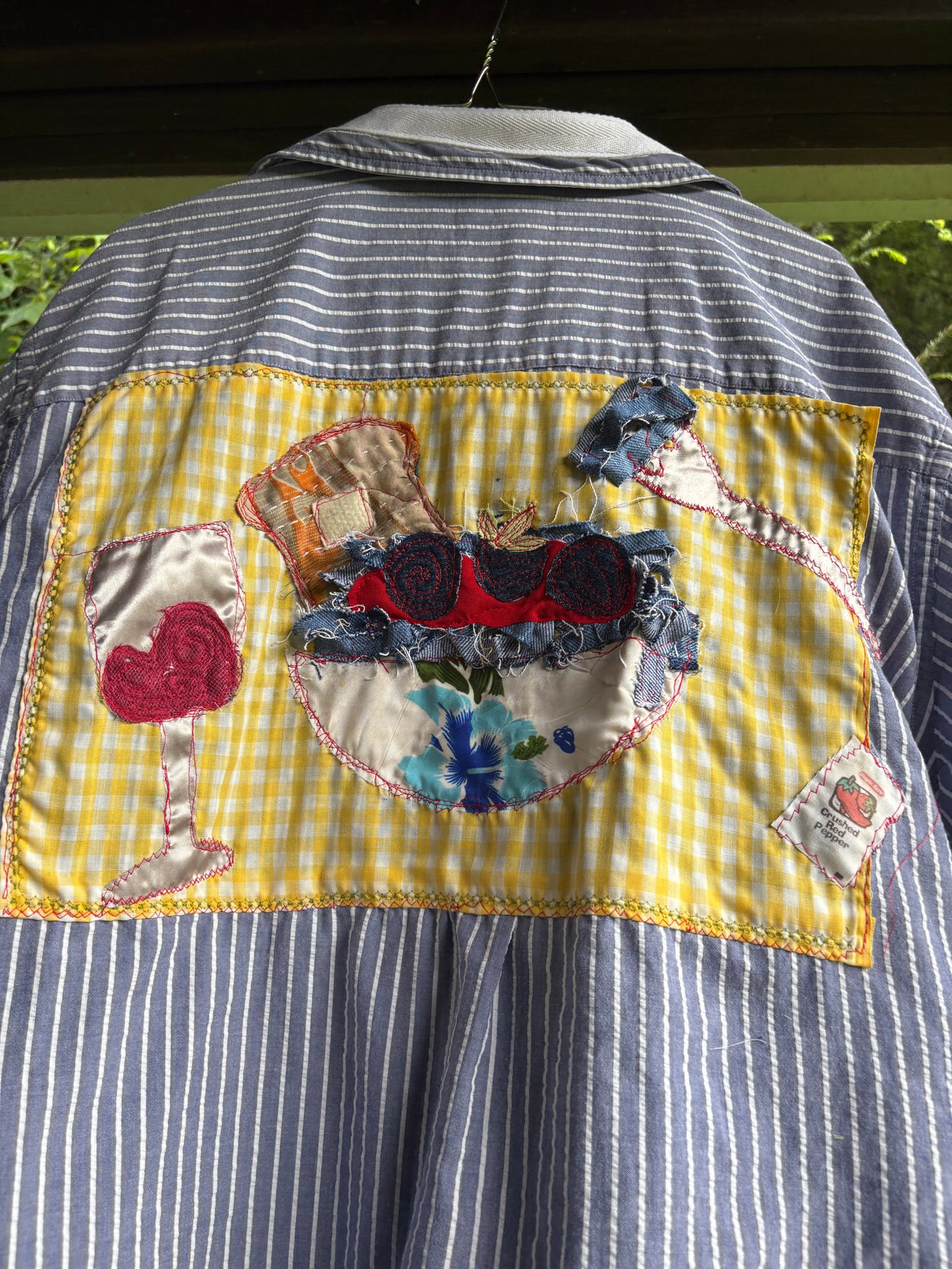 Jean-sketti boxy crop