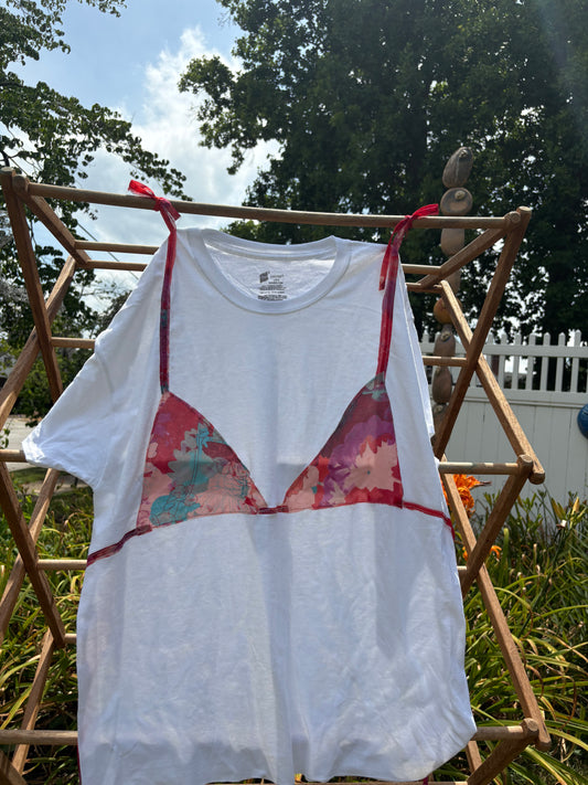 Sunburst Pink Tee-kini