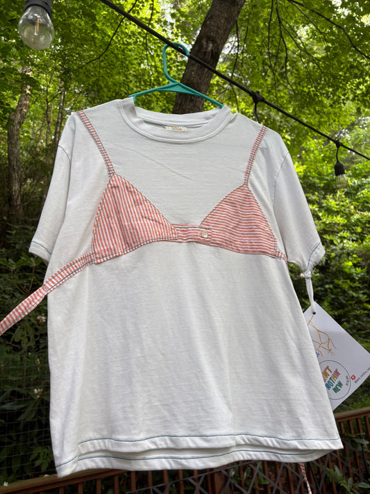 Orange Creamsicle Tee-kini size medium