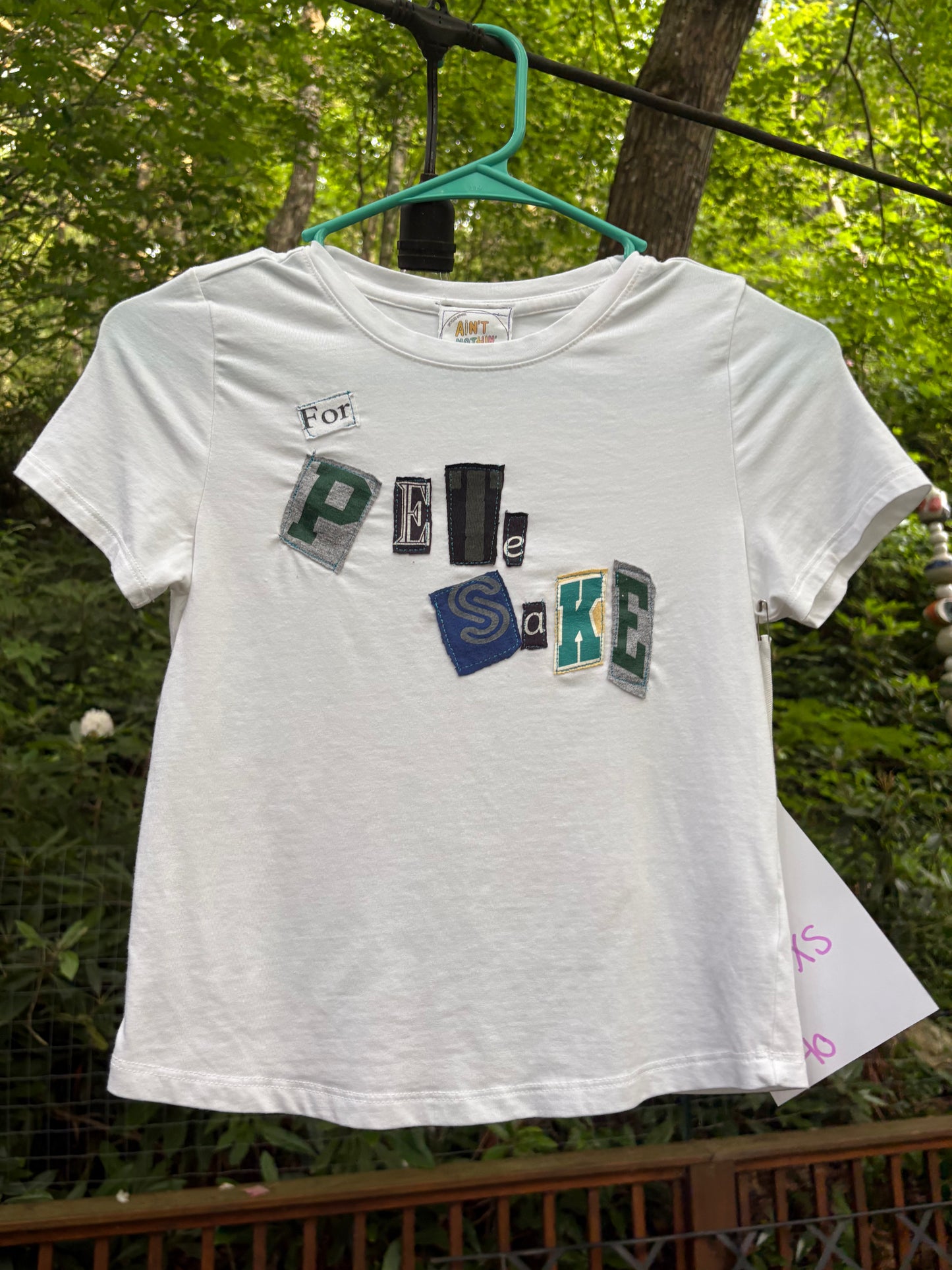 For Pete Sake- Ransom Note tee size xs/small